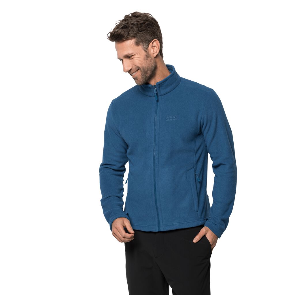 Jack Wolfskin MOONRISE fleece ζακετεσ ανδρικα μπλε σκουρο μπλε | GR1259273